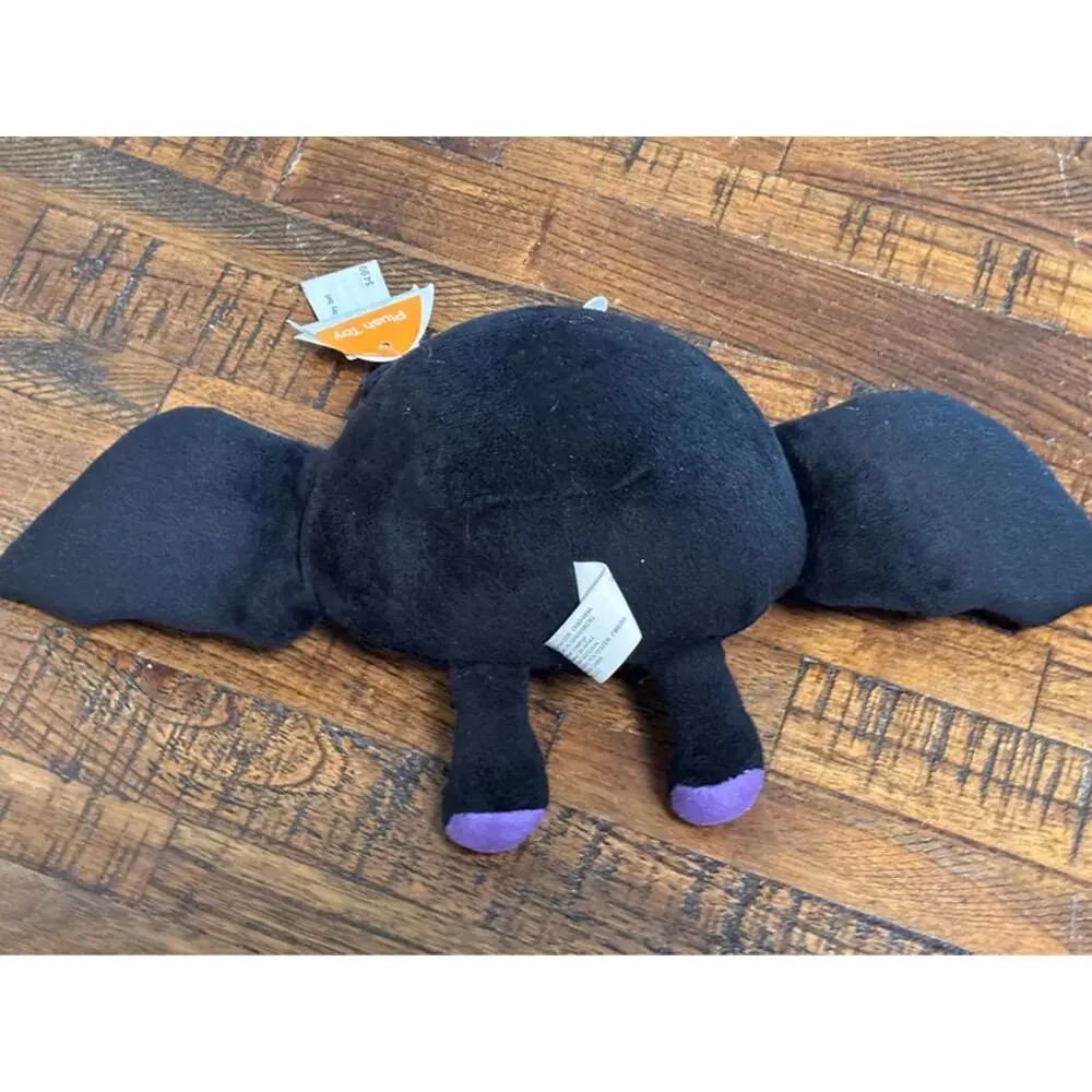 Carlton Cards Black Purple Bat Plush 6” Soft Stuffed Winged American Greetings
